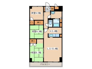 オ－クコ－ト１４１の物件間取画像